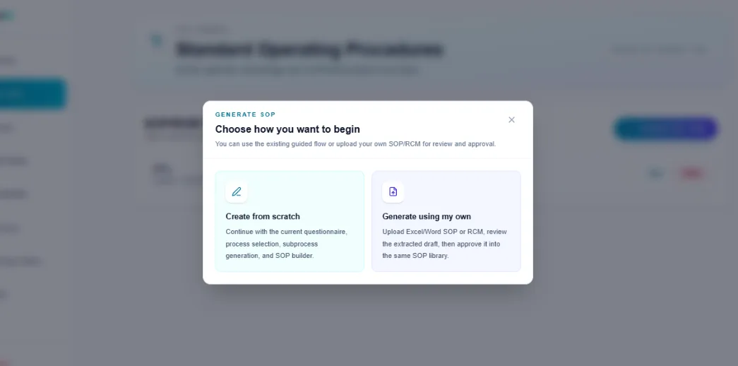 Generate SOP Options