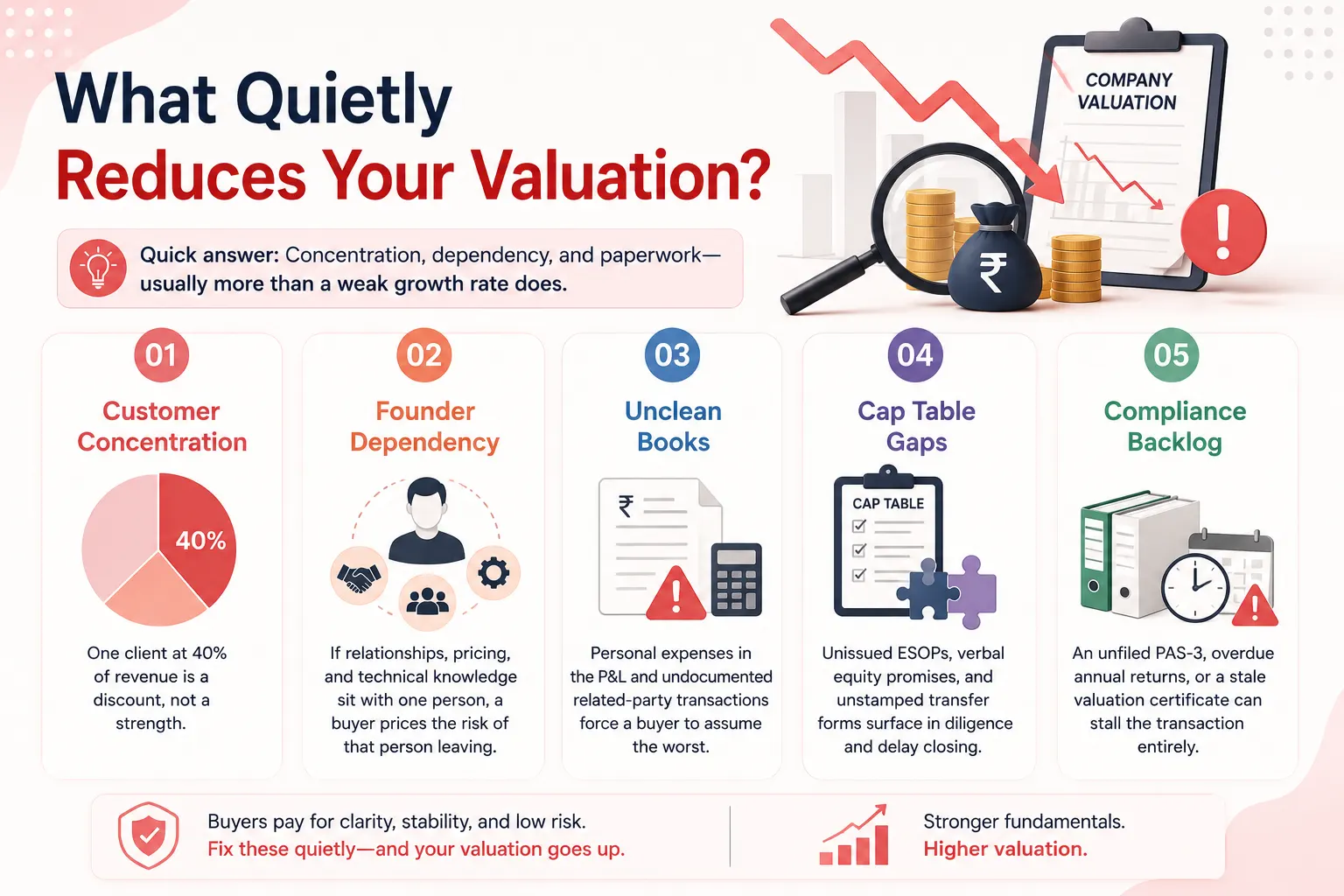 What quietly reduces your valuation