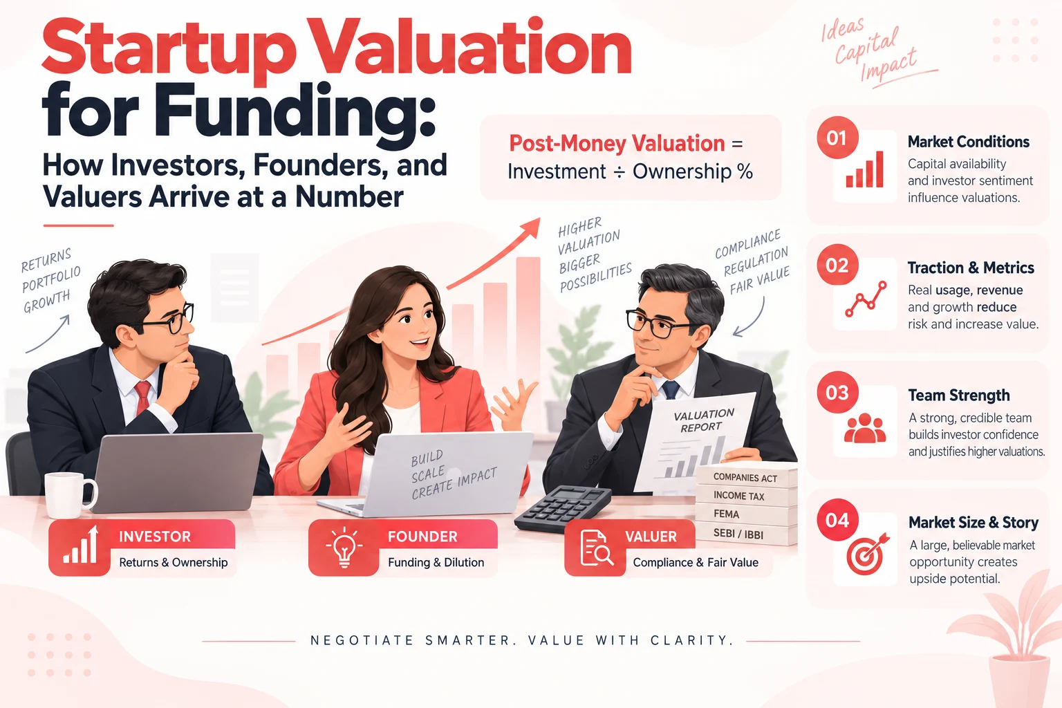 Startup Valuation for Funding: How Investors, Founders, and Valuers Arrive at a Number