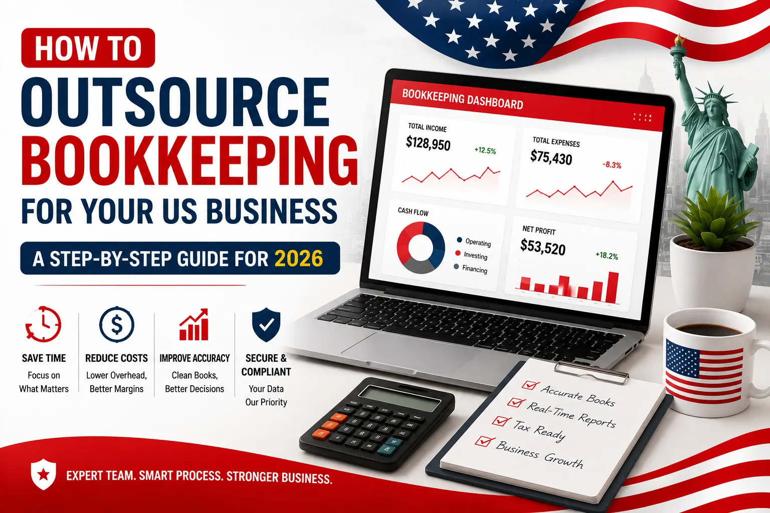 How to Outsource Bookkeeping for Your US Business ( A Step-by-Step Guide for 2026 )