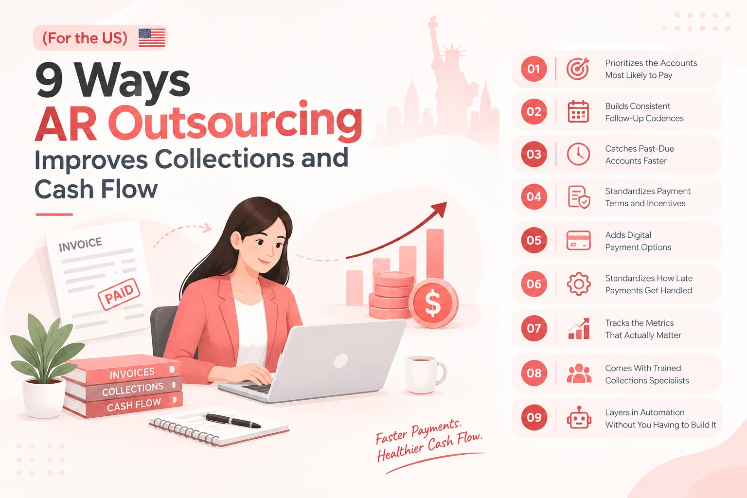9 Ways AR Outsourcing Improves Collections and Cash Flow